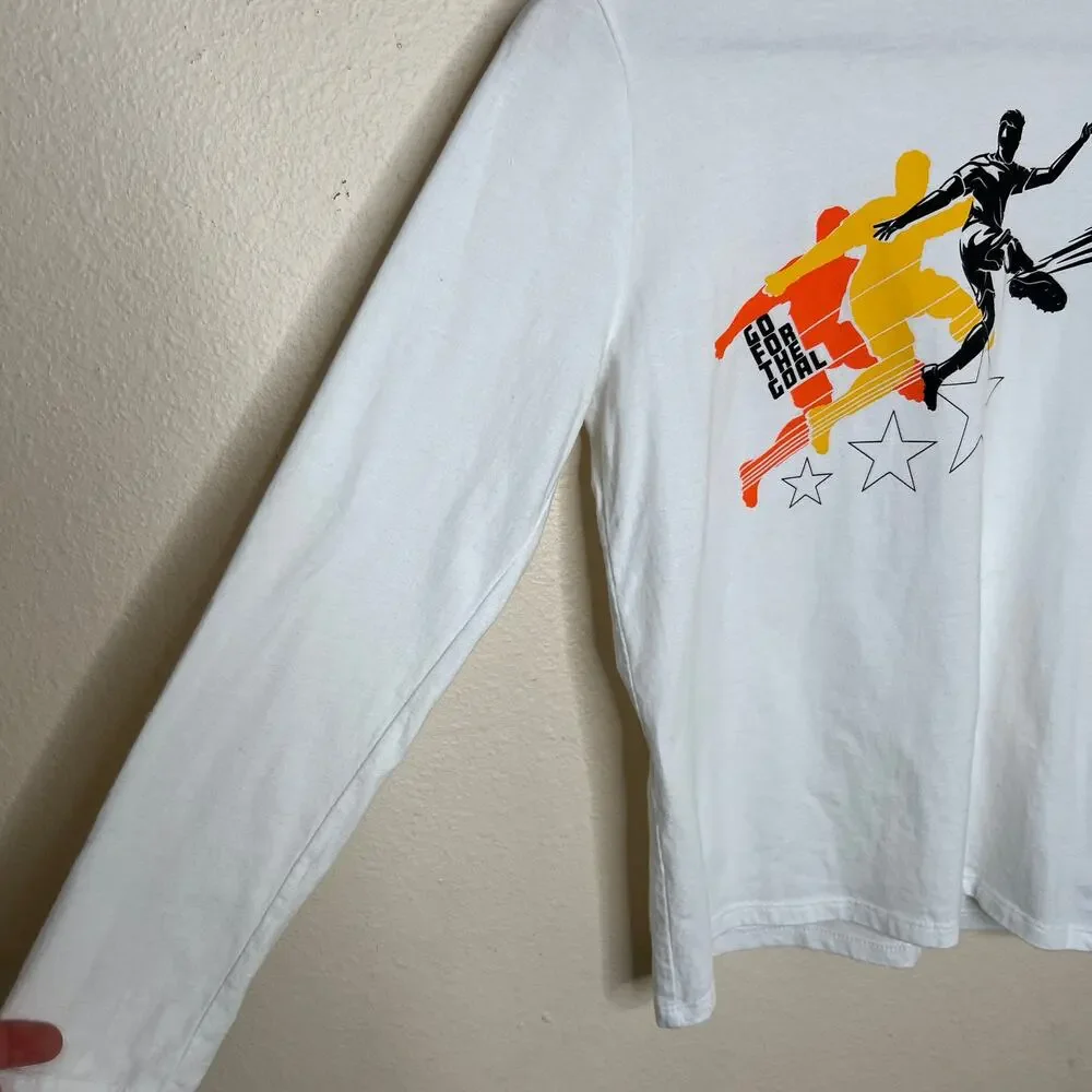 Gap Kids Long Sleeve Soccer Print Tee XL